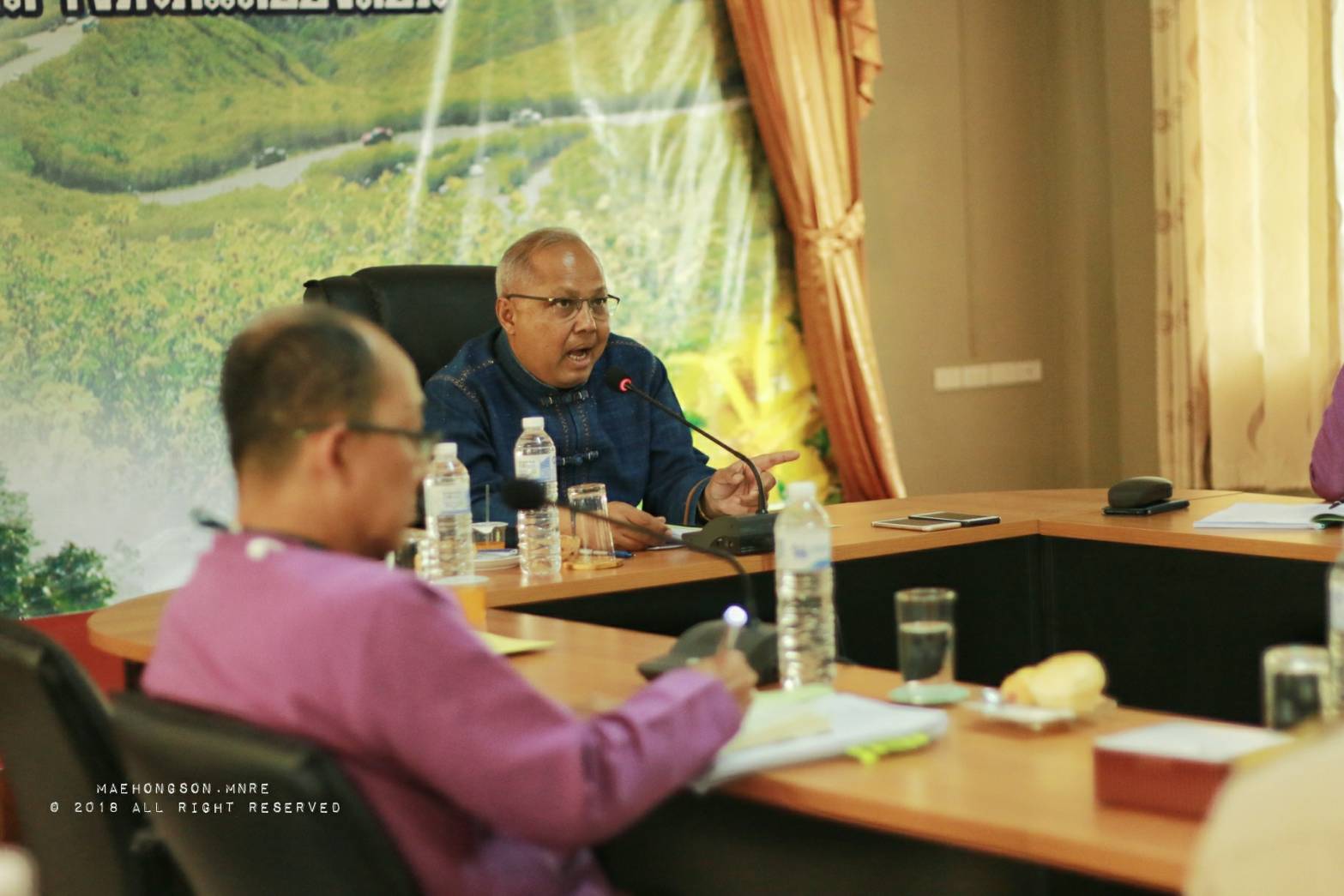โครงการพัฒนาพื้นที่สูงแบบโครงการหลวงสบเมย-แม่สามแลบเข้าร่วมประชุมการขับเคลื่อนการส่งเสริมและพัฒนาแปรรูป"บุก"ในพื้นที่จังหวัดแม่ฮ่องสอน