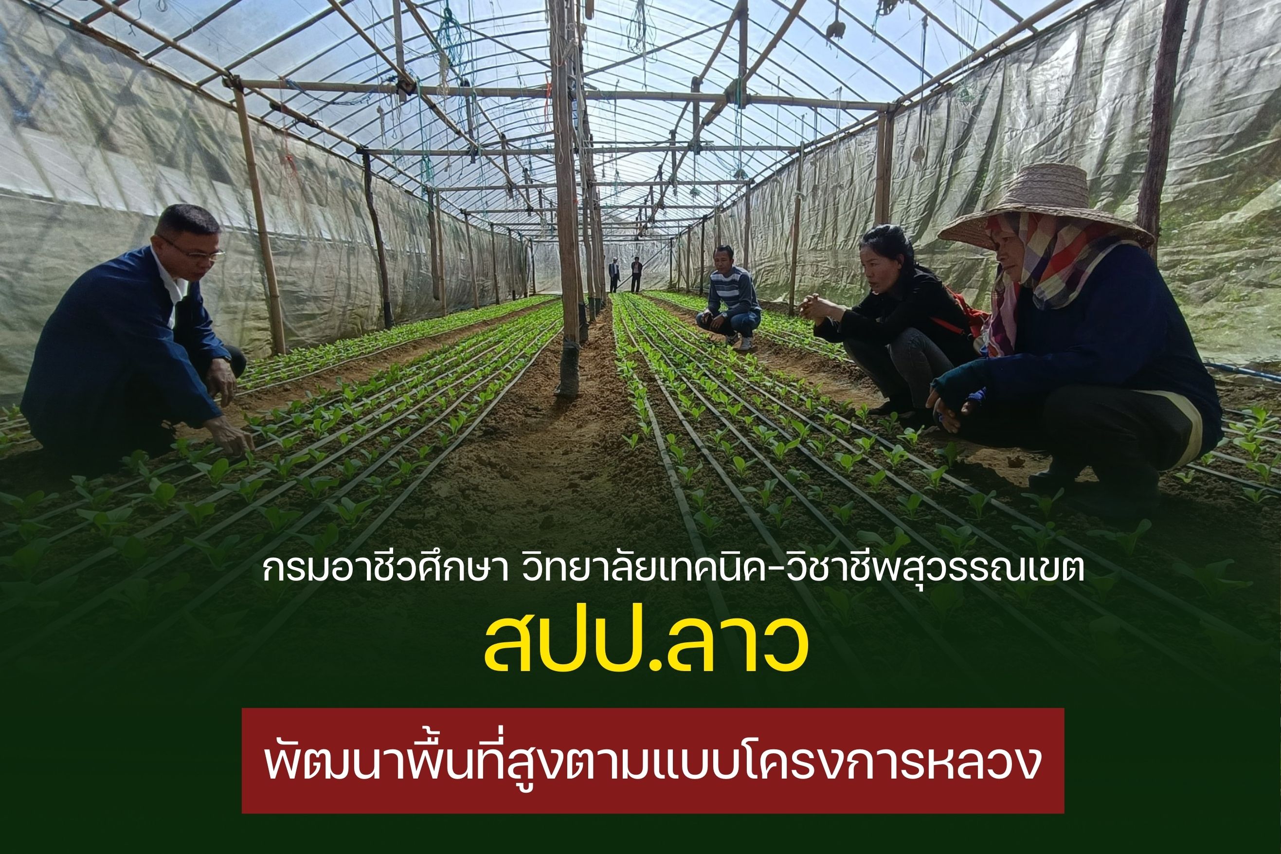 กรมอาชีวศึกษาสปป.ลาวต่อยอดการพัฒนาพื้นที่สูงแบบโครงการหลวง